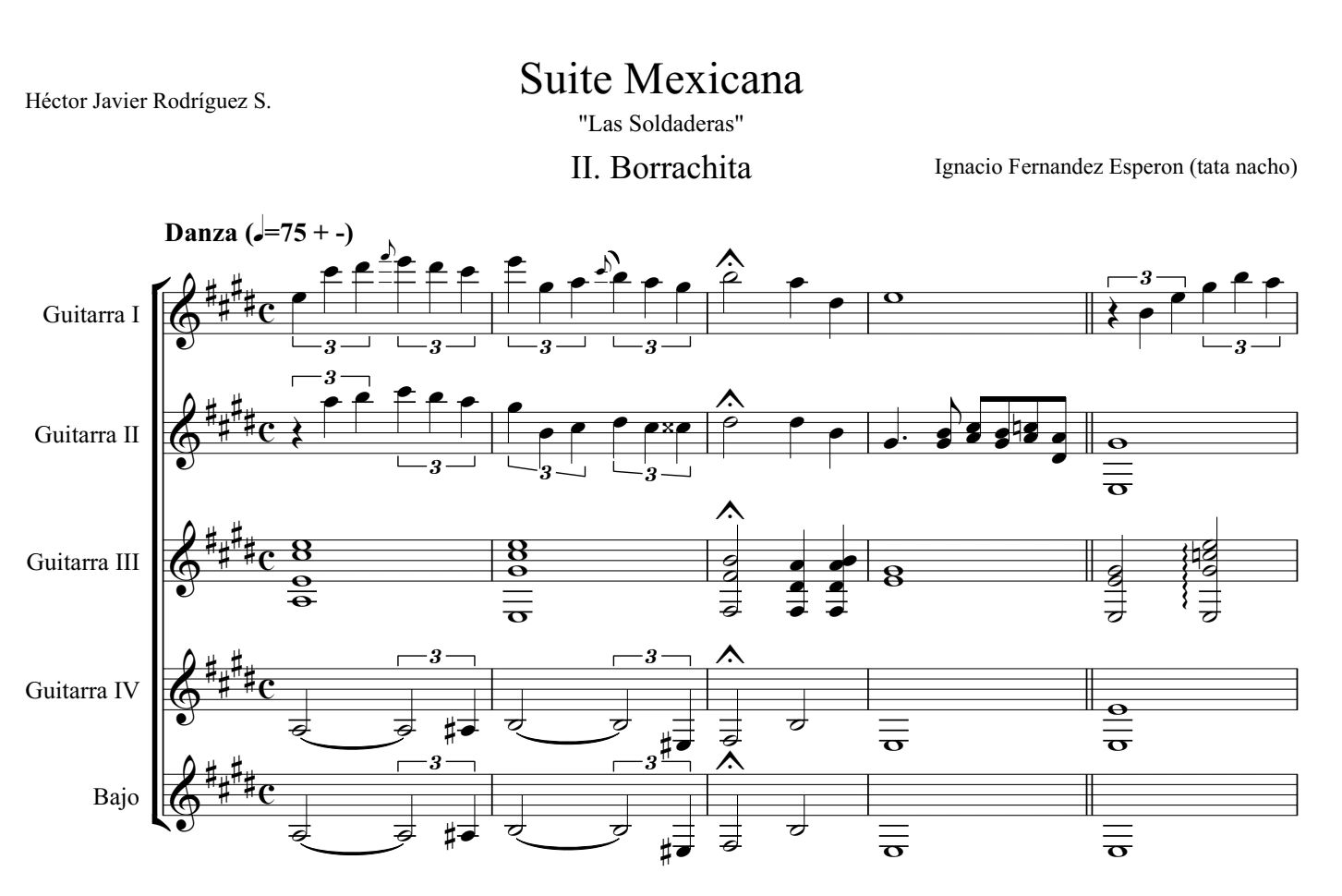 Capa da partitura El Coqui