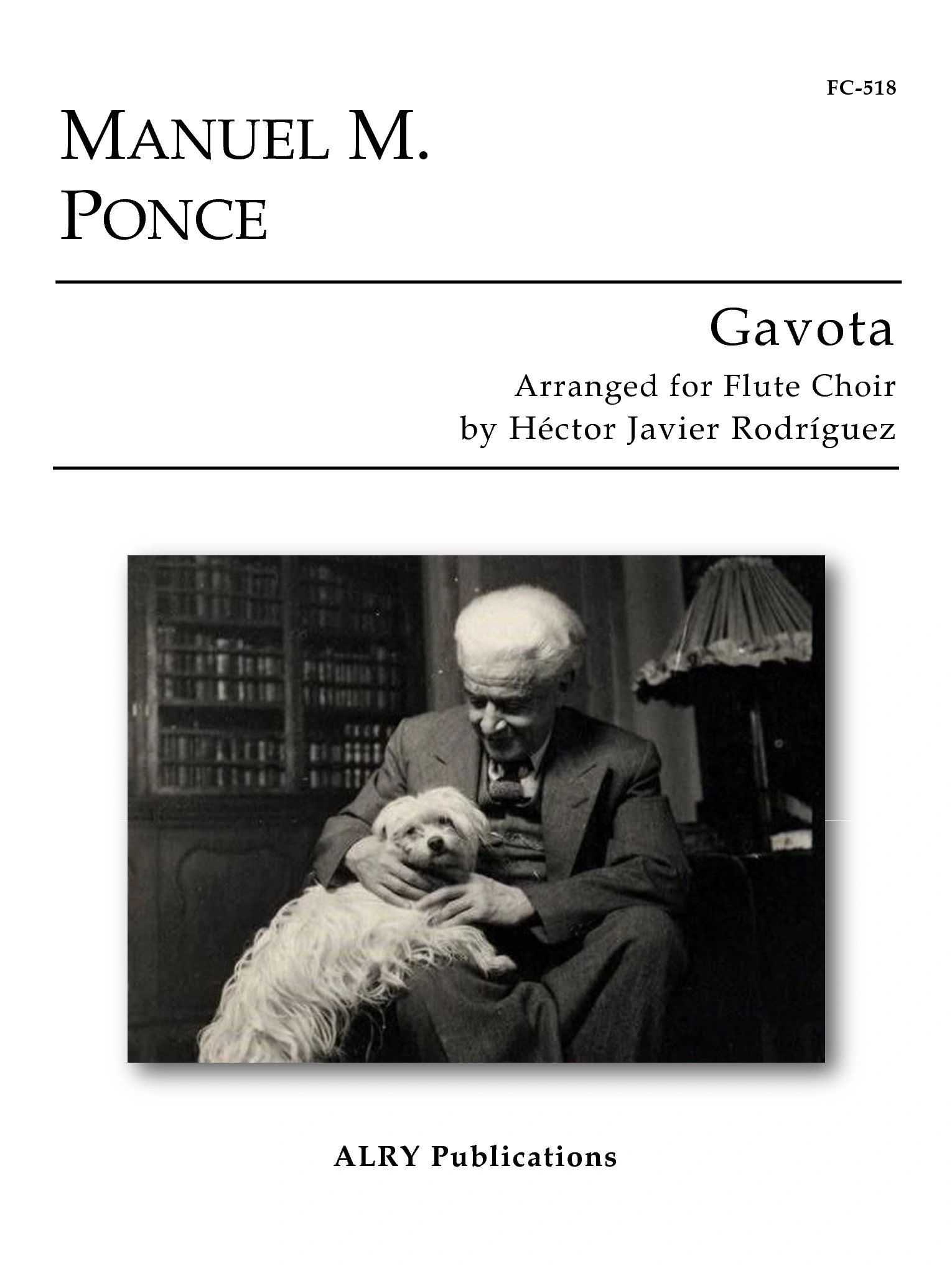 Capa da partitura Gavota de Manuel Ponce